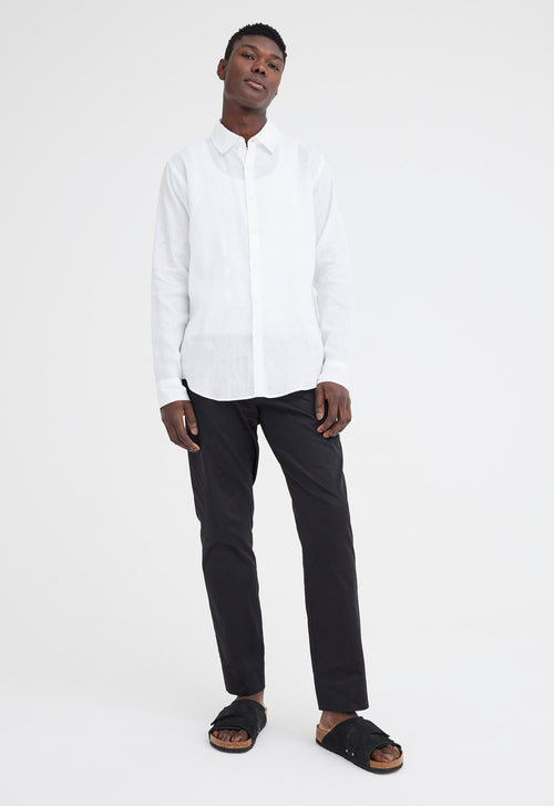 Jac+Jack Levy Linen Shirt - White